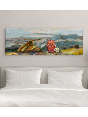 Bk Gift Yatak Odası Konseptli Panorama Kanvas Tablo 100X35CM-12