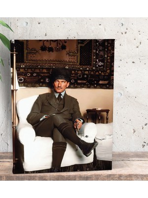 Bk Gift Atatürk Temalı Dekoratif Mini Kanvas Tablo 15X20CM-42