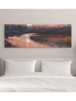Bk Gift Yatak Odası Konseptli Panorama Kanvas Tablo 100X35CM-4