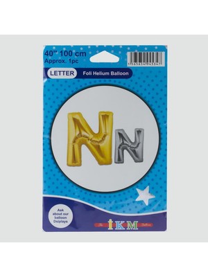 Rennway Sarı Renkli 40*100 Harfli Folyo Balon