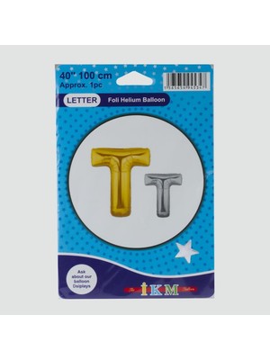 Rennway Sarı Renkli 40*100 Harfli Folyo Balon