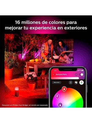 Philips Hue Calla Dış Mekan Yol Işık Taban Kiti