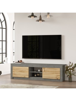 Robin Home Diego Tv Ünitesi Tv Sehpası 160CM Keçe-Beton DG12-KR