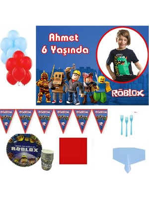 Hayaller Dükkanı Afiş Li Roblox Doğum Günü Süsleri 8 Kişilik