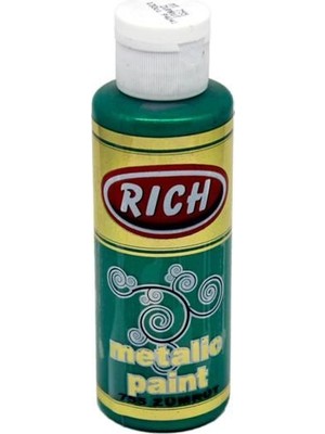 Rich Metalik Akrilik Boya 120 ml 755 Zümrüt Yeşili