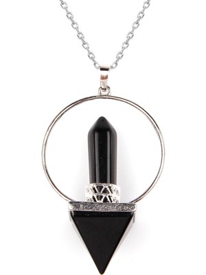 Alibaba Doğaltaş Oniks Doğal Taş Jeneratör Kolye