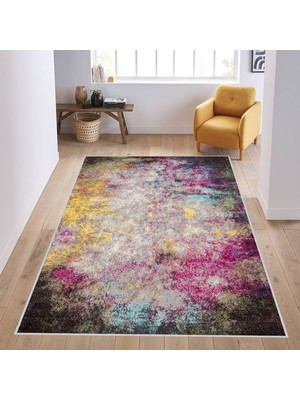 Rovigo Home Dijital Baskı Yıkanabilir Kaymaz Taban Salon Halısı