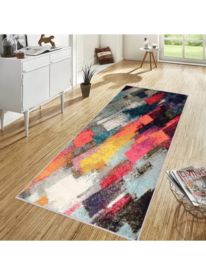 Rovigo Home Dijital Baskı Yıkanabilir Kaymaz Taban Salon Halısı