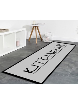 Rovigo Home Dijital Baskı Yıkanabilir Kaymaz Taban Mutfak Halısı