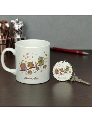Hediyelen Doğum Günü Hediyesi Kupa Bardak ve Anahtarlık Set