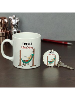 Hediyelen Emekli Kupa Bardak ve Anahtarlık Set