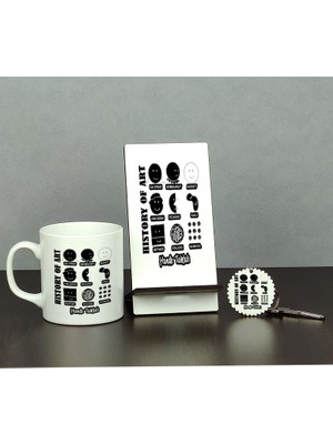 Hediyelen History Of Art Üçlü Set (Kupa + Telefon Standı + Anahtarlık)