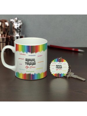 Hediyelen English Teacher Kupa Bardak ve Anahtarlık SET008