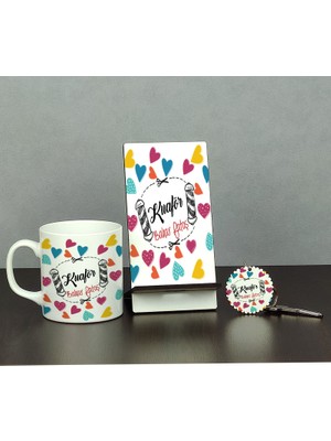 Hediyelen Kuaför Kalpli Üçlü Set (Kupa + Telefon Standı + Anahtarlık)