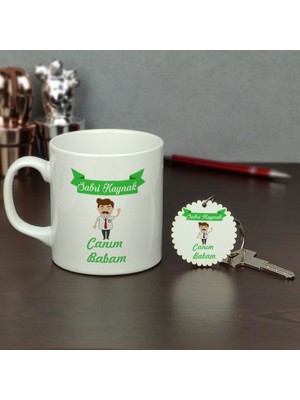 Hediyelen Canım Babam Kupa Bardak ve Anahtarlık Set 001