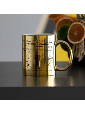 Hediyelen Din Kültürü ve Ahlak Bilgisi Öğretmeni Gold Kupa Bardak 002