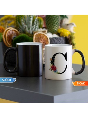 Hediyelen C Harfi Sihirli Kupa Bardak
