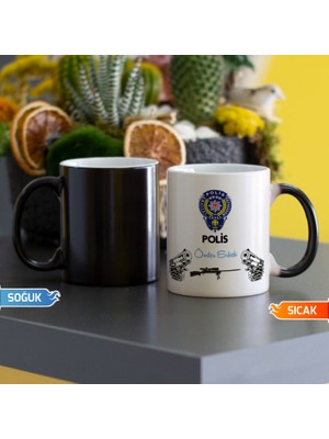 Hediyelen Polis Sihirli Kupa Bardak 001