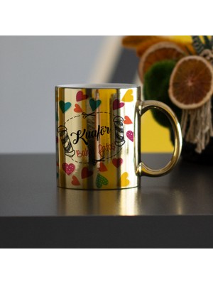 Hediyelen Kuaför Kalpli Gold Kupa Bardak