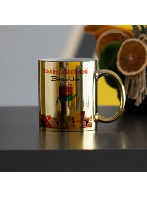 Hediyelen Tarih Öğretmeni Gold Kupa Bardak
