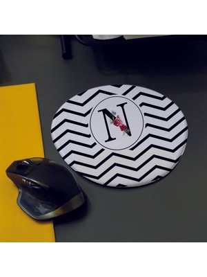 Hediyelen N Harfi Destekli Mouse Pad