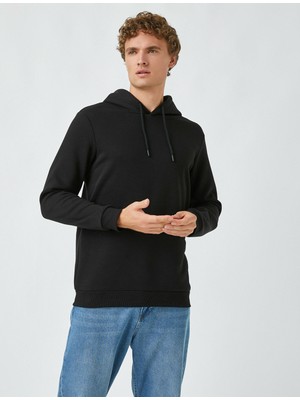 Koton Basic Kapsonlu Sweatshirt