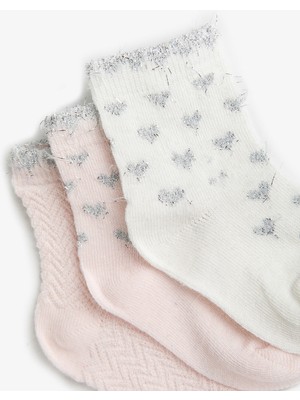 Koton Kiz Bebek Desenli Çorap Seti