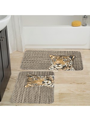 Rovigo Home Dijital Baskılı 2'li Banyo Paspas Takımı RVG5001