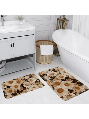 Rovigo Home Dijital Baskılı 2'li Banyo Paspas Takımı RVG5079