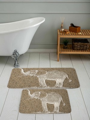 Rovigo Home Dijital Baskılı 2'li Banyo Paspas Takımı RVG5082