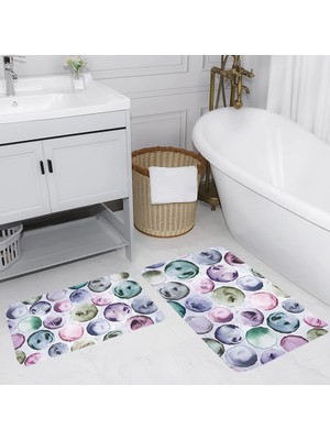 Rovigo Home Dijital Baskılı 2'li Banyo Paspas Takımı RVG5089