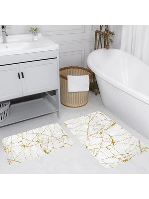 Rovigo Home Dijital Baskılı 2'li Banyo Paspas Takımı RVG5095