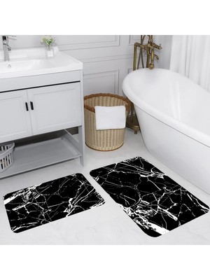 Rovigo Home Dijital Baskılı 2'li Banyo Paspas Takımı RVG5100