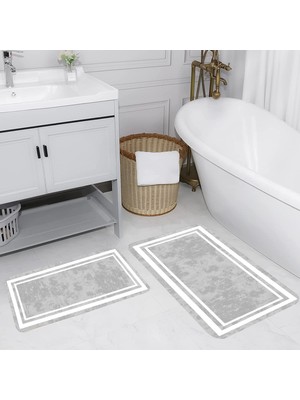 Rovigo Home Dijital Baskılı 2'li Banyo Paspas Takımı RVG5111