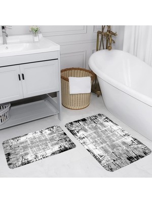 Rovigo Home Dijital Baskılı 2'li Banyo Paspas Takımı RVG5117