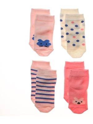 Hello Baby 4'lü Soket Çorap-Tavşan