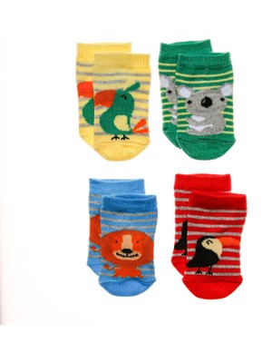 Hello Baby Hayvanlar 4'lü Soket Çorap