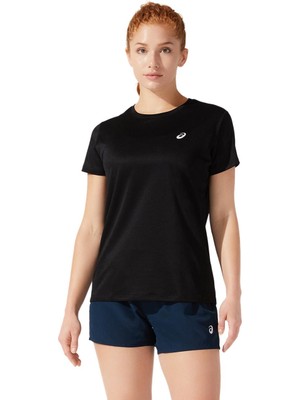 Asics CORE SS TOP W Siyah Kısa Kollu Tshirt-2012C335-001