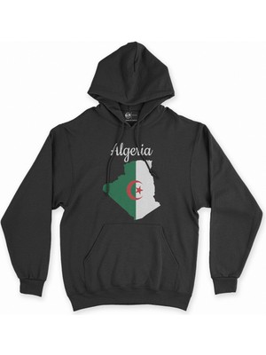 Cix Cix Beyaz Spor Araba Siyah Kapşonlu Sweatshirt Hoodie