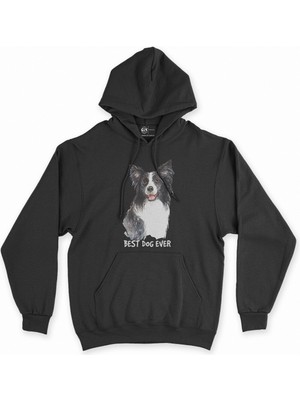 Cix Cix Best Dog Ever Siyah Kapşonlu Sweatshirt Hoodie