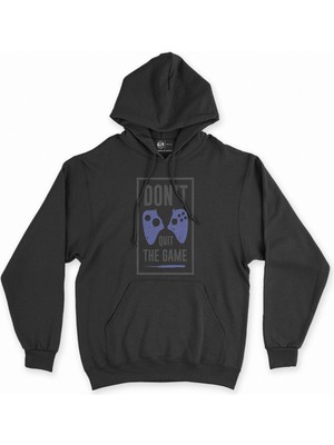 Cix Cix Siyah Don't Quit The Game Siyah Kapşonlu Sweatshirt Hoodie