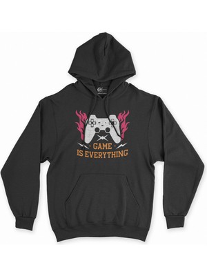 Cix Cix Game Is Everything Siyah Kapşonlu Sweatshirt Hoodie