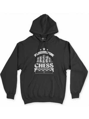 Cix Cix Satranç Turnuvası Siyah Kapşonlu Sweatshirt Hoodie