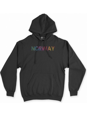 Cix Norveç Siyah Kapşonlu Sweatshirt Hoodie