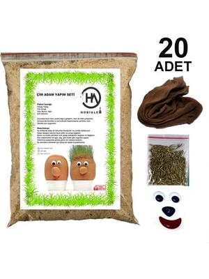 20 Adet Karışık Renk Çim Adam Yapım Seti – Okul ve Ev Etkinlikleri İçin Eğlenceli Hobi ve El İşi Malzemesi