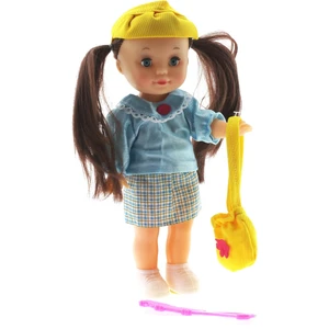 Mavi Saten Elbiseli Et Bebek