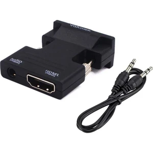 HDMI To VGA Ses Çıkışlı HDMI Dişi VGA Erkek HDMI VGA Çevirici