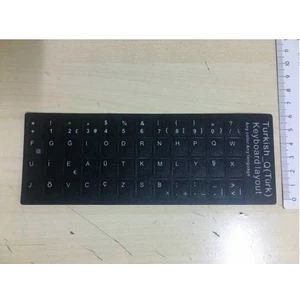 Klavye Sticker Türkçe F Klavye Dizilim Stiker Harf Klavye Etiketi