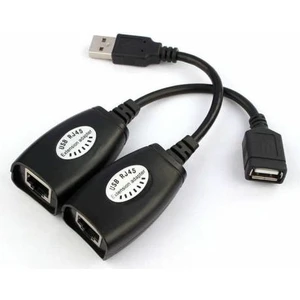 USB RJ45 Extension Adaptör USB Cat5 Cat6 USB Ethernetle Uzatma