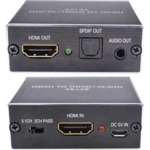 HDMI Ses Ayırıcı HDMI Optik Ses Ayırıcı Siyah